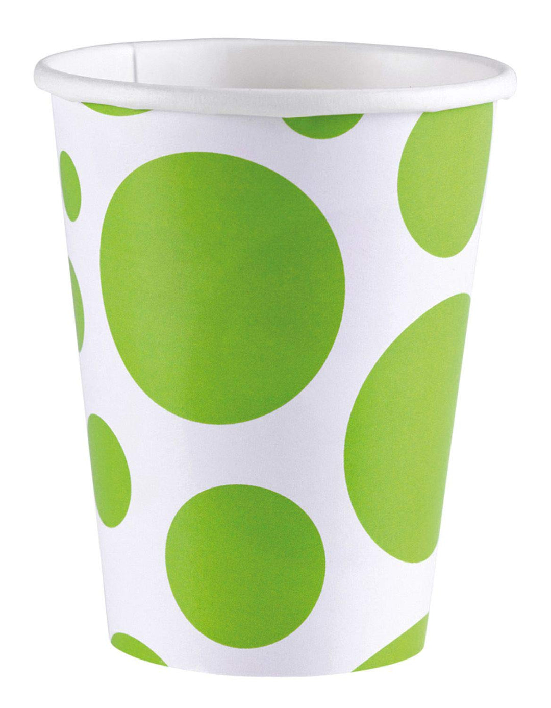 Amscan: Solid Color Dots Kiwi - 8 Glasses 200 Ml;