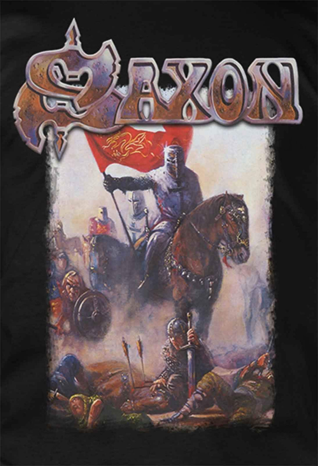 Saxon: Crusader (T-Shirt Unisex Tg. L);