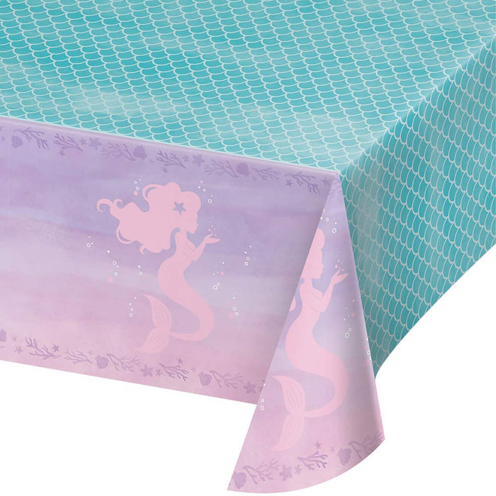 Creative Converting: Tc Pl Aop 6/1Ct 54X102 Mermaid Shine Qs;