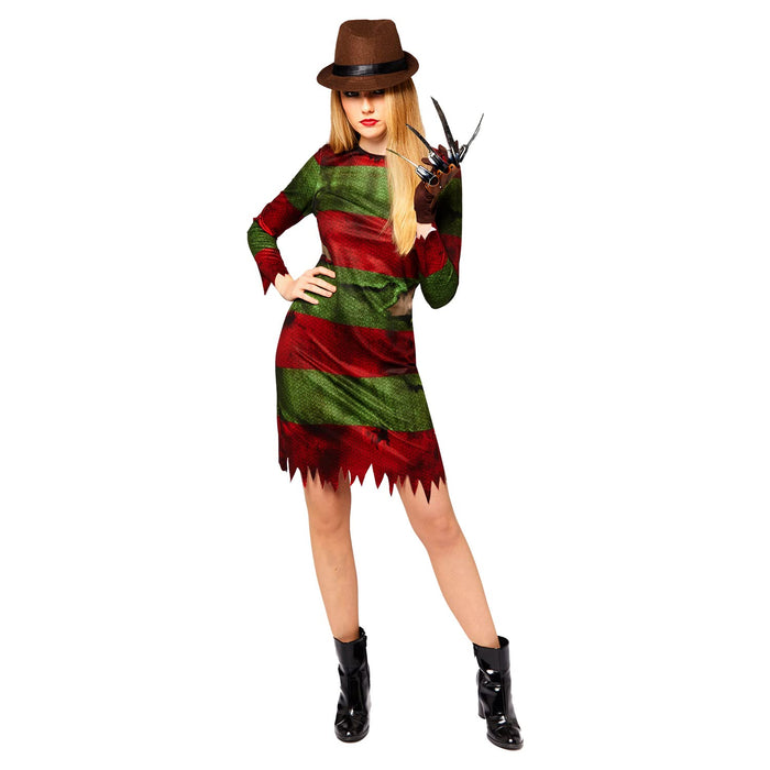 Amscan: Adult Costume Freddy Kruger Ladies Size M/L Wbh;