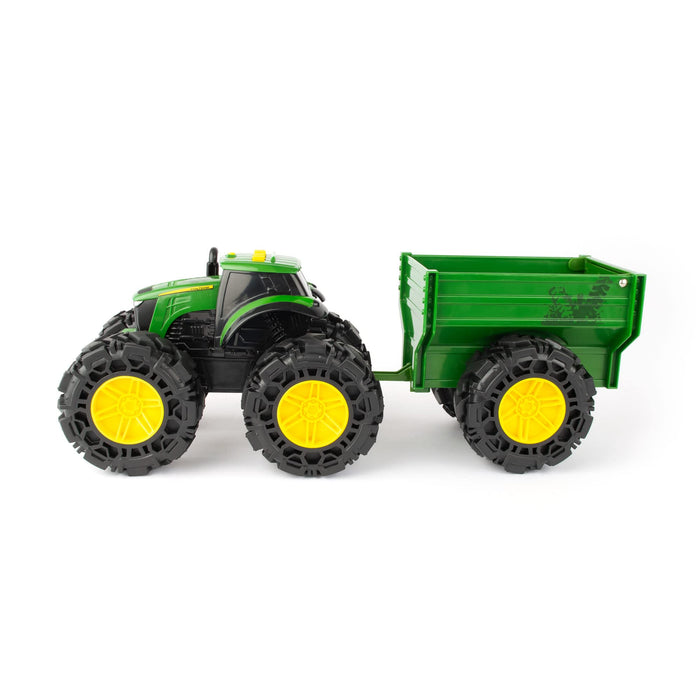 John Deere: Trattore Con Rimorchio Con Luci E Suoni;