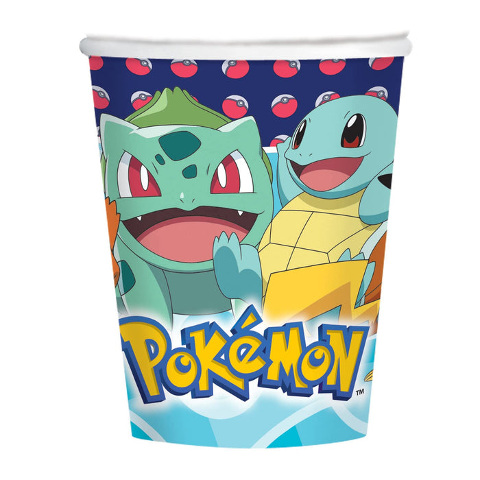 Pokemon: Amscan - 8 Cups Pokemon Paper 250 Ml Sup;