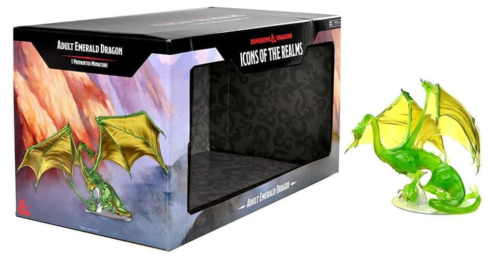 Dungeons & Dragons: Wizkids - Icons Of The Realms - Adult Emerald Dragon Prem.Fig.;