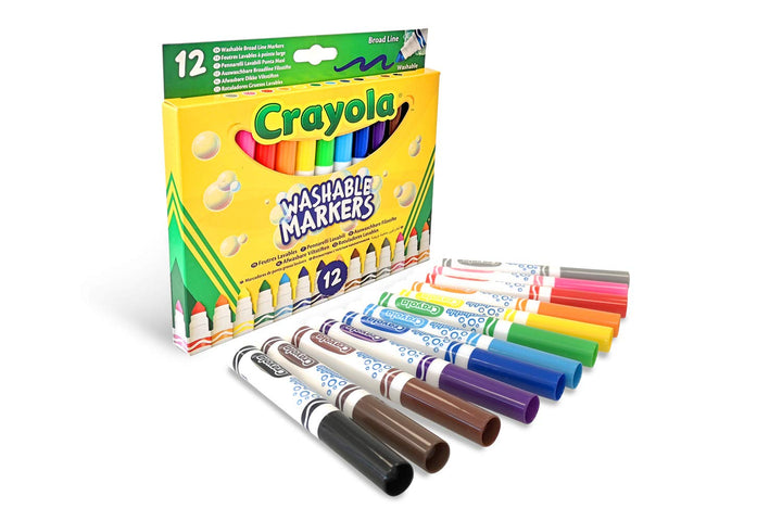 Crayola: 12 Pennarelli Punta Maxi Lavabili;