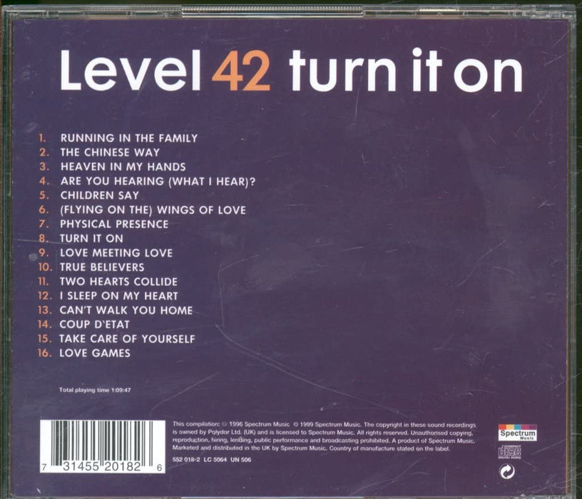 Level 42 - Turn It On;
