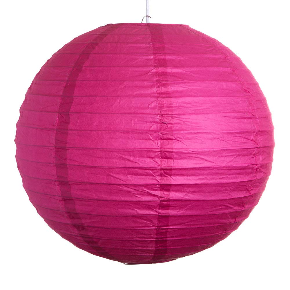 Amscan: Round Pink Paper Lanterns 24 Cm;