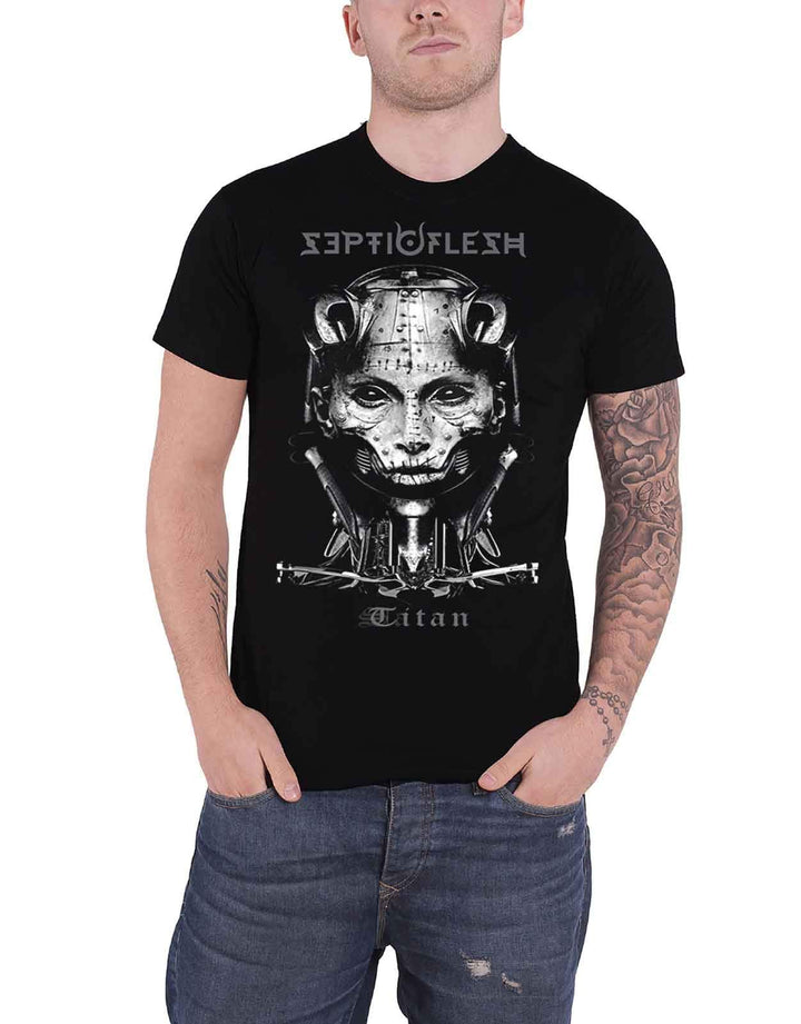 Septicflesh - Titan Head (T-Shirt Unisex Tg. M);