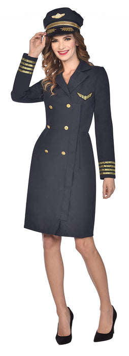 Amscan: Womens Costume Captain Lady Medium/Large;