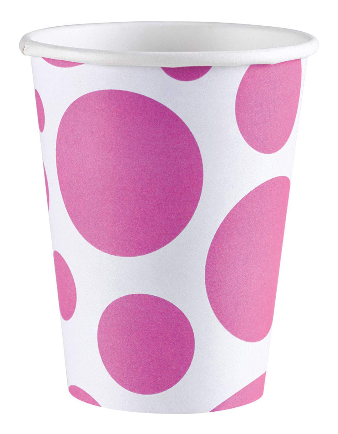 Amscan: Solid Colour Dots Pink - 8 Bicchieri 200 Ml;