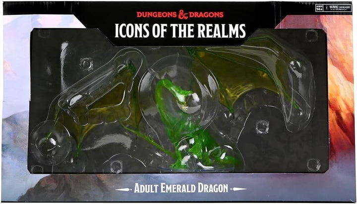 Dungeons & Dragons: Wizkids - Icons Of The Realms - Adult Emerald Dragon Prem.Fig.;