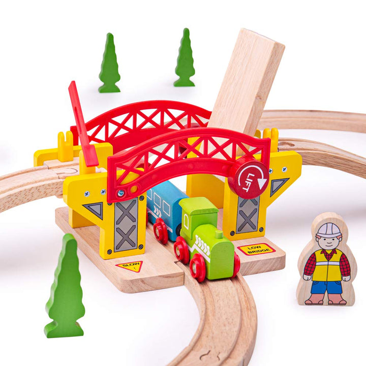 Bigjigs Toys: Houten Rails - Hefbrug;