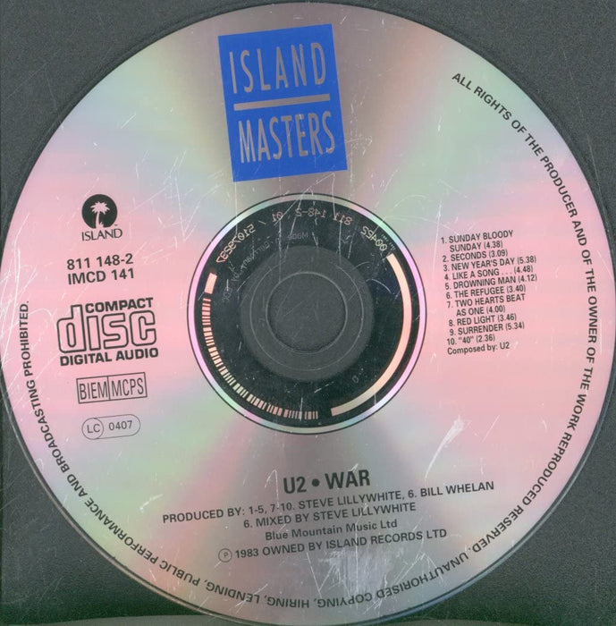 U2 - War;