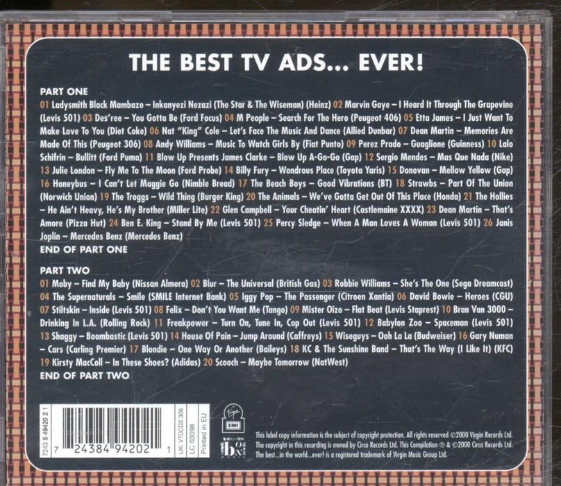 Best Tv Ads.. Ever! (The) / Various (2 Cd);