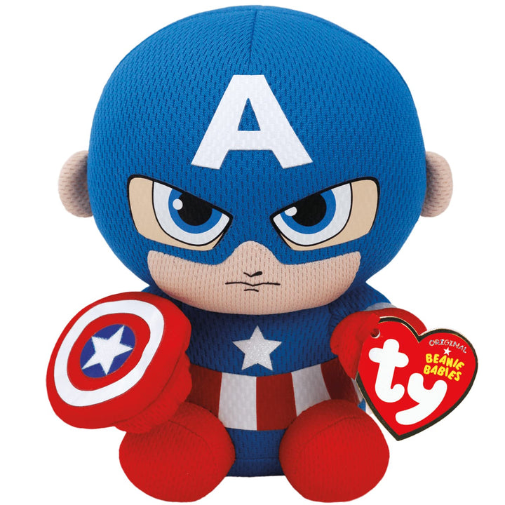 Marvel: Ty - Captain America (Plush 20 Cm);