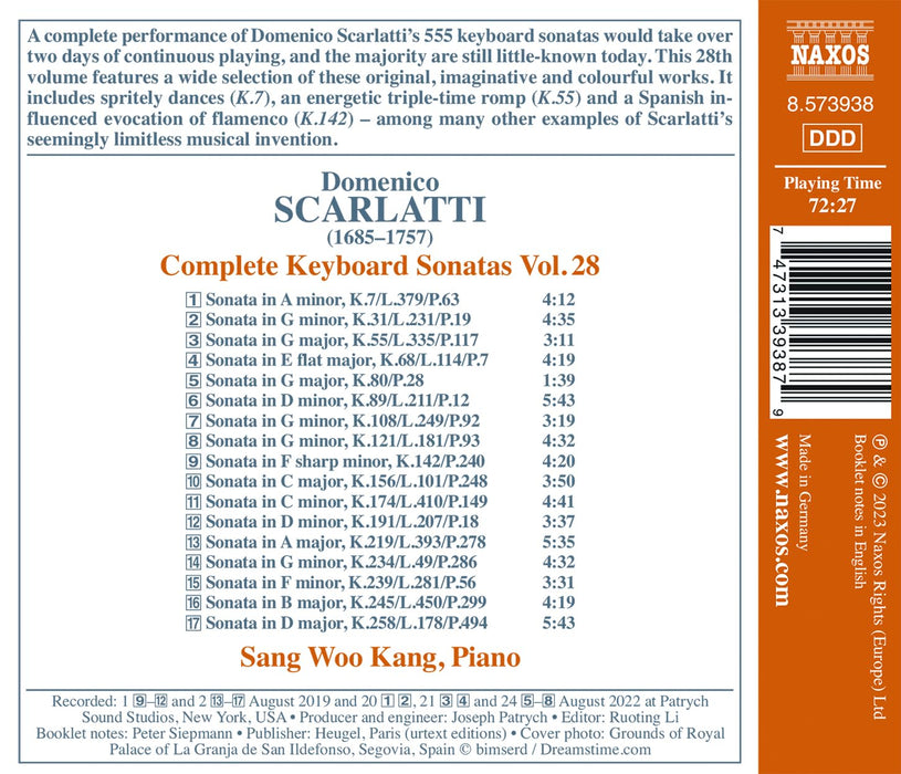Domenico Scarlatti - Samtliche Klaviersonaten, Vol. 28;