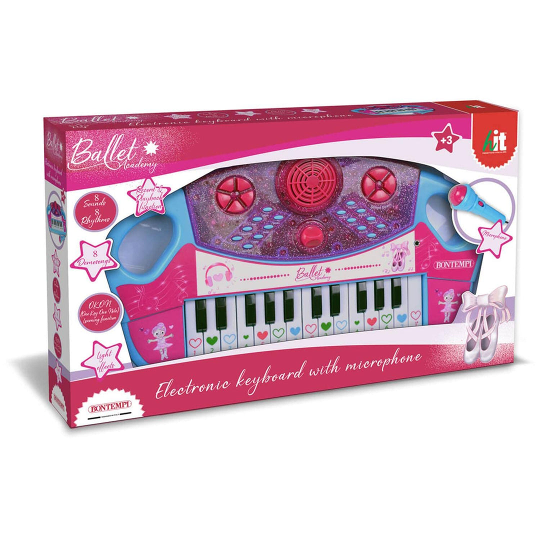 Bontempi 12 2577 Tastiera Elettronica A 25 Tasti Con Microfono, Effetti Luminosi E Sonori. (Ballet Accademy);