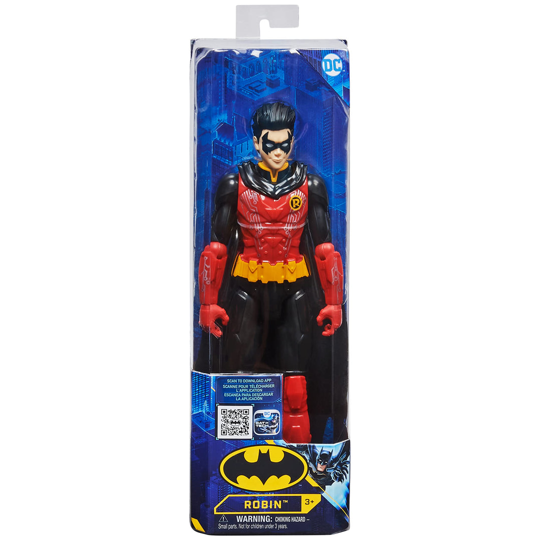 Dc Comics: Spin Master - Batman - Personaggio Robin Tech In Scala 30 Cm;