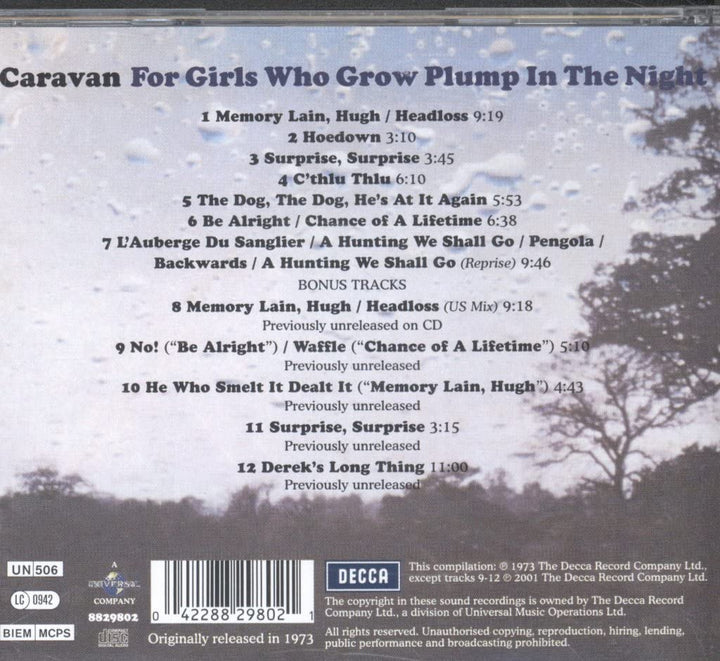 Caravan - For Girls Who Grow Plump In The Night;