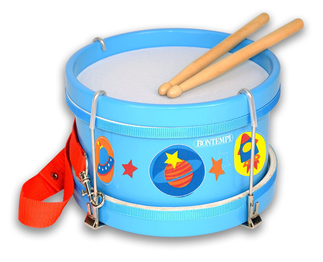 Bontempi 56 2210 - Wooden Drum With Shoulder Strap And Drumsticks;