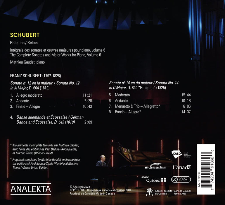 Franz Schubert - Relics;