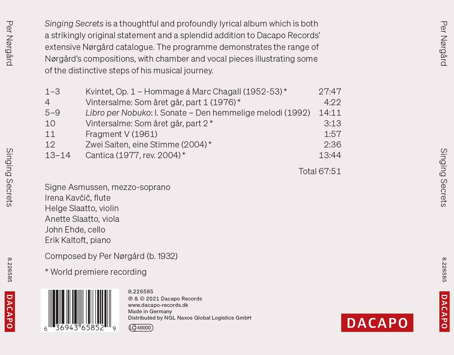 Per Norgard - Singing Secrets;