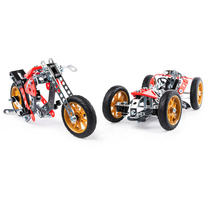 Meccano: Spin Master - Multi Modello Da 5 - Moto Da Corsa;