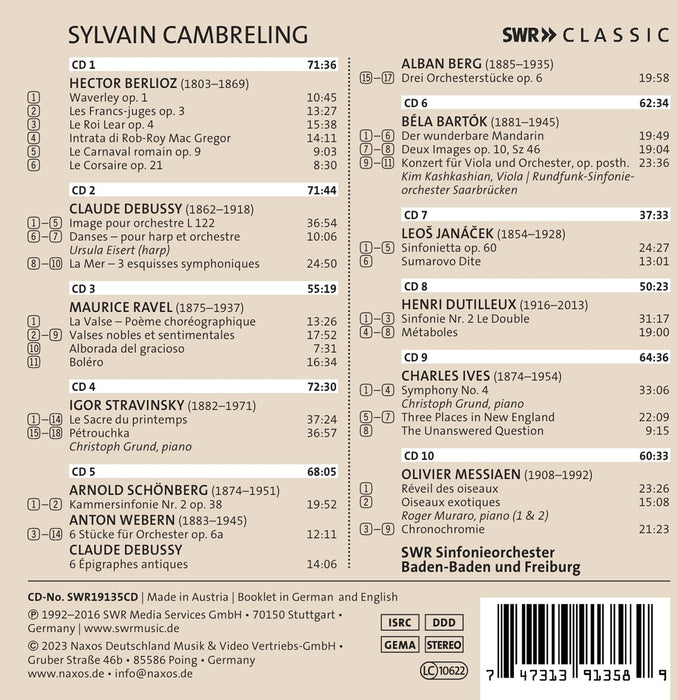 Eisert/Kashkashian/Grund/Muraro/Cambreling/+ - Sylvain Cambreling Dirigiert Berlioz U.V.M. (10 Cd);