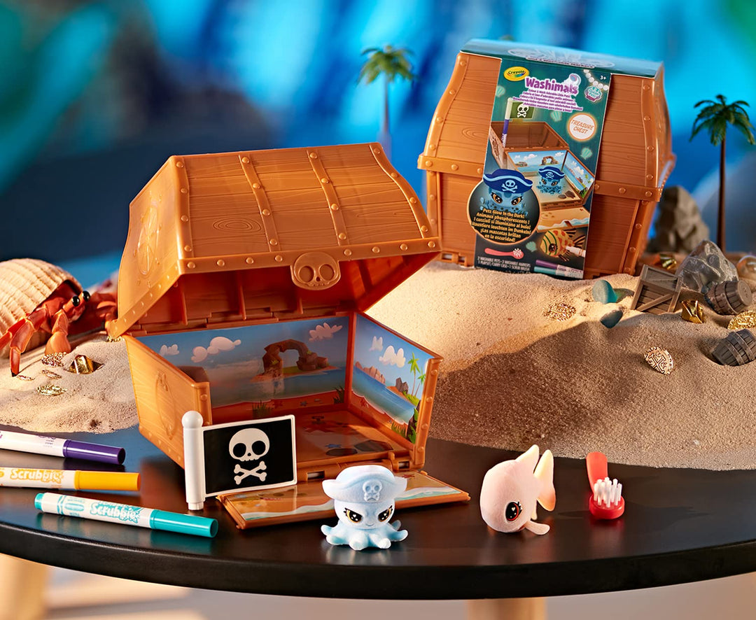 Crayola: Washimals Ocean Glow Pets - Treasure Chest;