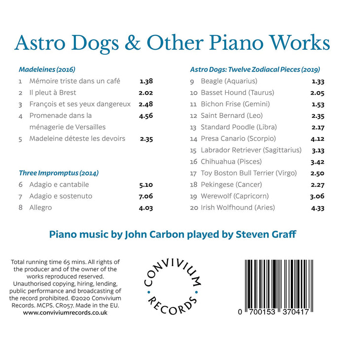 John Carbon - Astro Dogs & Other Piano Works;