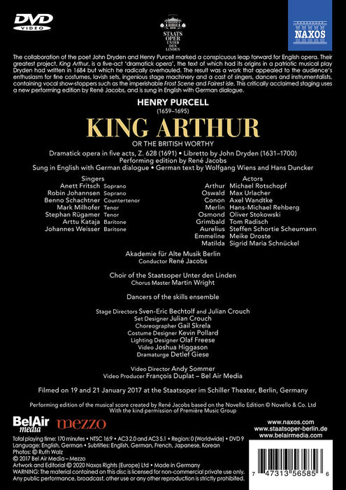 Henry Purcell - King Arthur;