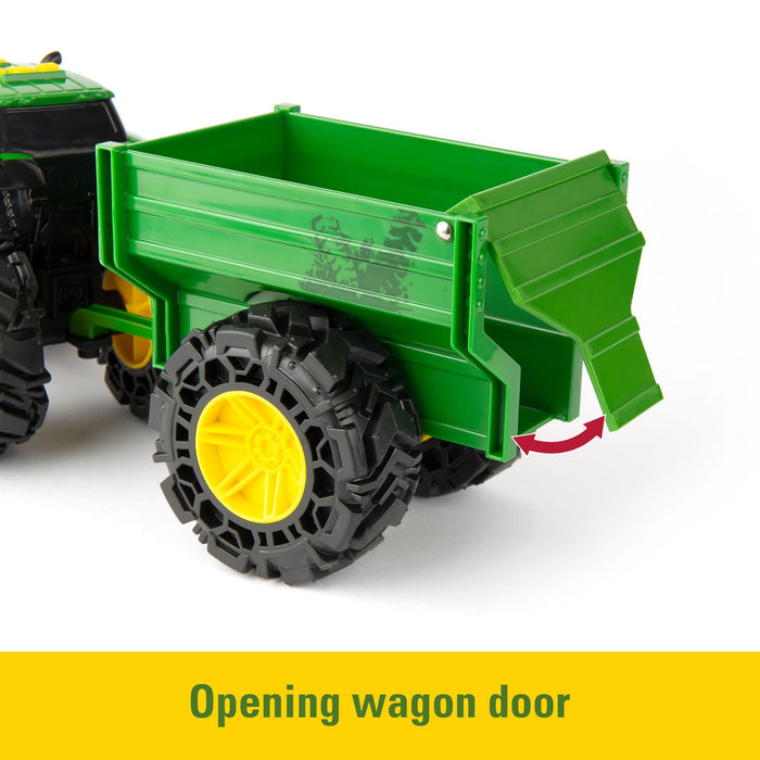 John Deere: Trattore Con Rimorchio Con Luci E Suoni;