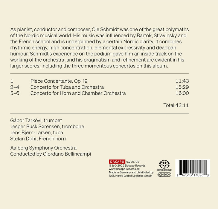 Ole Schmidt - Brass Concertos;