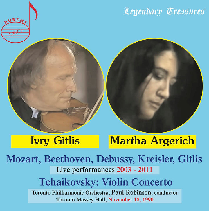 Martha Argerich &amp; Ivry Gitlis: Live - Mozart, Beethoven, Debussy, Kreisler, Gitlis, Tchaikovsky (2 CDs);