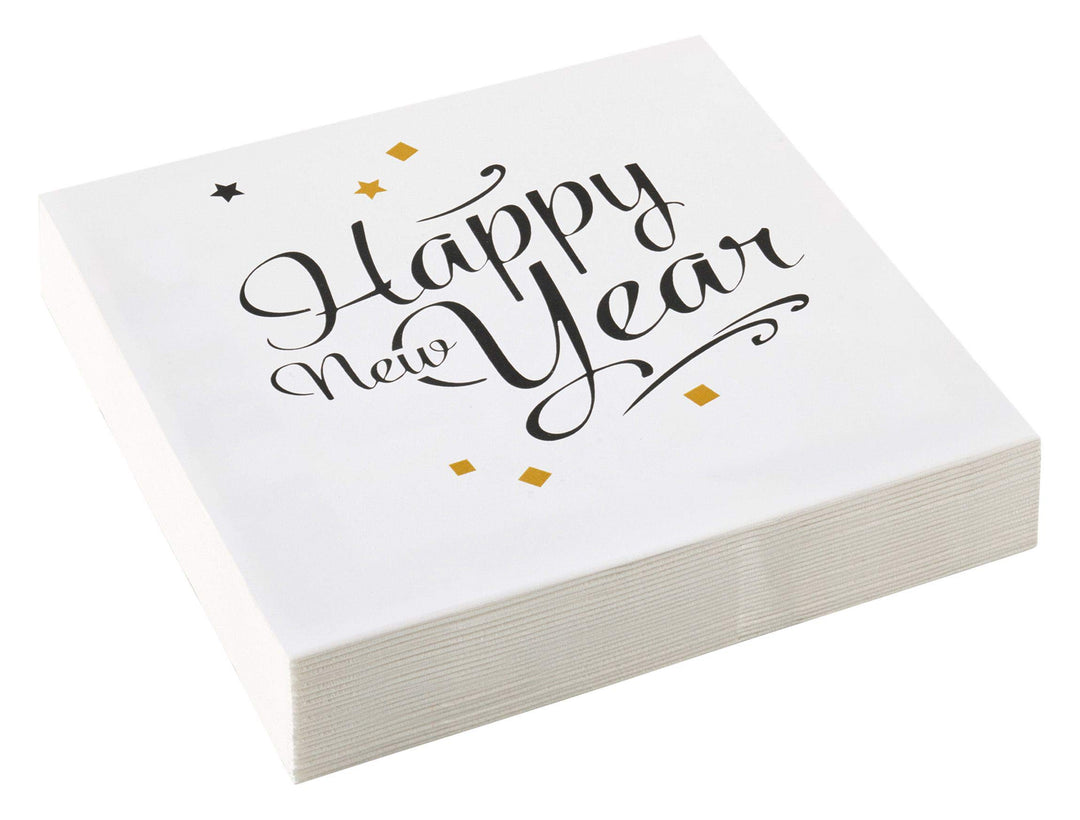 Amscan: Happy New Year 33 x 33 cm 20 Pcs (Napkins / Napkins);