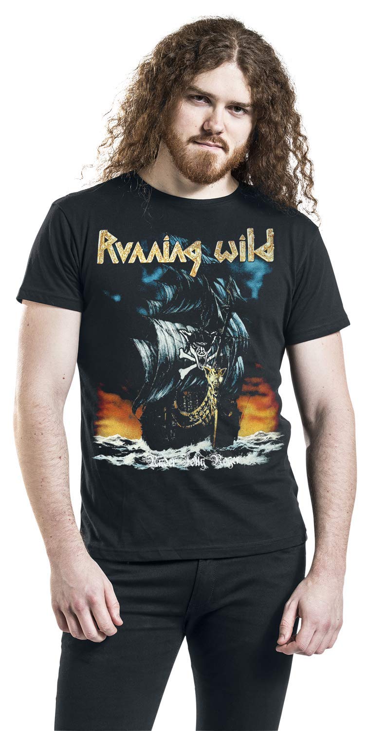 Running Wild - Under Jolly Roger (Album) (T-Shirt Unisex Tg. XL);