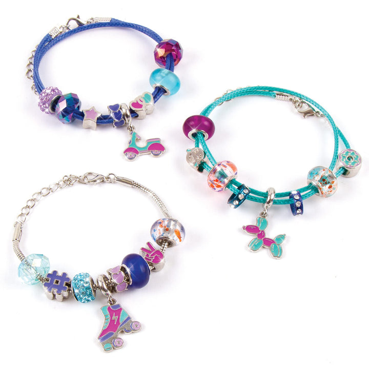 Make It Real: Braccialetti Con Punti Luce E Charm - Toni Dell'Azzurro;