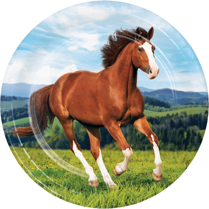 Creative Converting: Plt9 Ss 12/8Ct Horse And Pony Qs;
