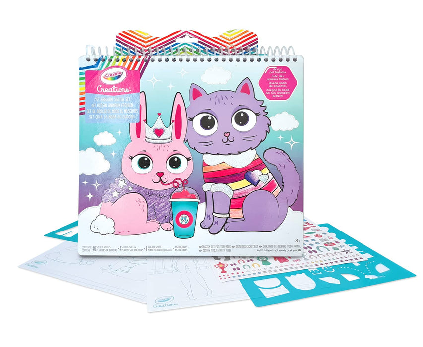 Crayola: Creations Album Set Crea La Moda Dei Cuccioli;
