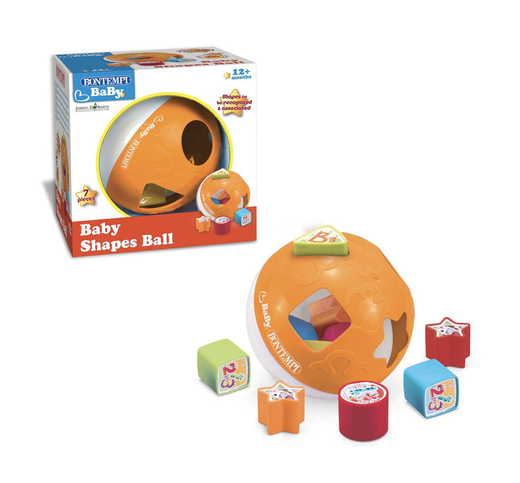 Bontempi 70 0925 - Palla Con Forme Geometriche Da Inserire. Aiuta Il Bambino A Riconoscere Colori E Forme;