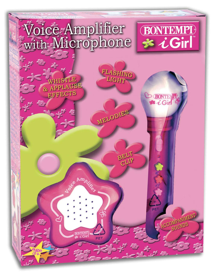 Bontempi 42 4171 - I Girl - Microfono Karaoke Con Amplificatore Ed Effetti Luminosi;