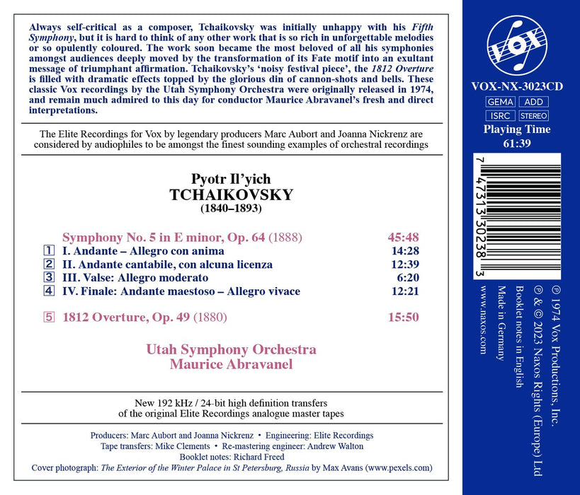 Pyotr Ilyich Tchaikovsky - Symphony No. 5 / 1812 Overture;