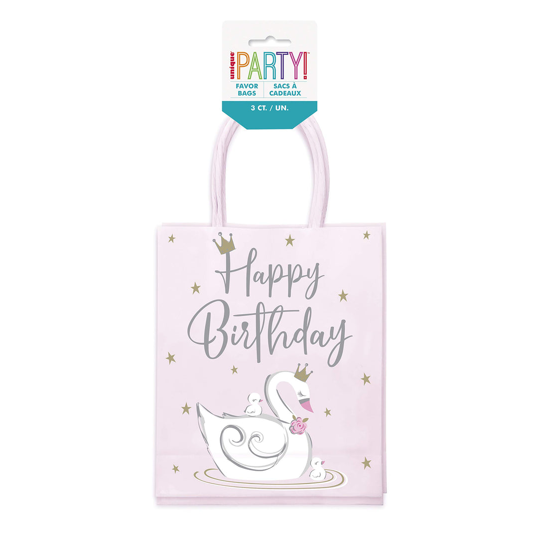 Unique Party: 3 Swan Bday Goodie Bags;