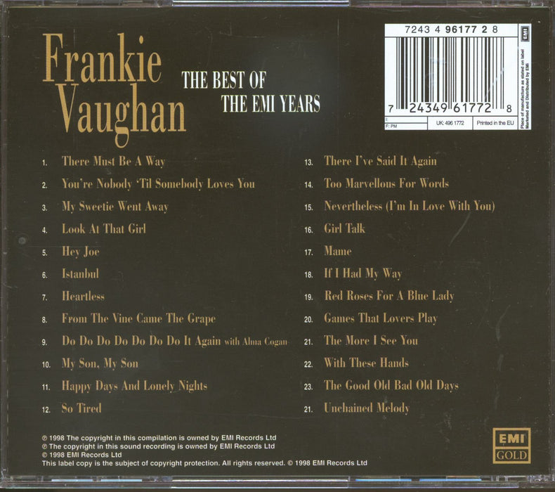 Frankie Vaughan - The Best Of Emi Years;