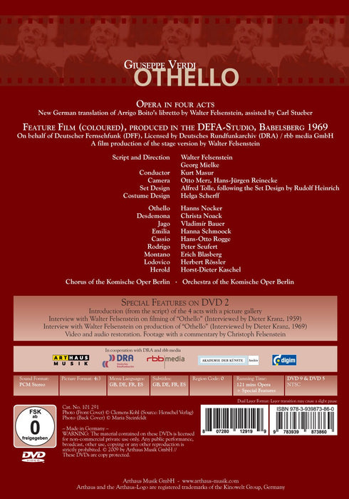 Giuseppe Verdi - Otello (2 Dvd);