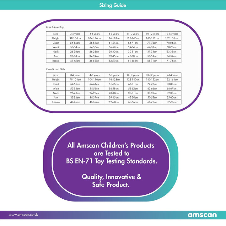 Amscan: Child Costume Jester Girl Age 4-6 Years H;