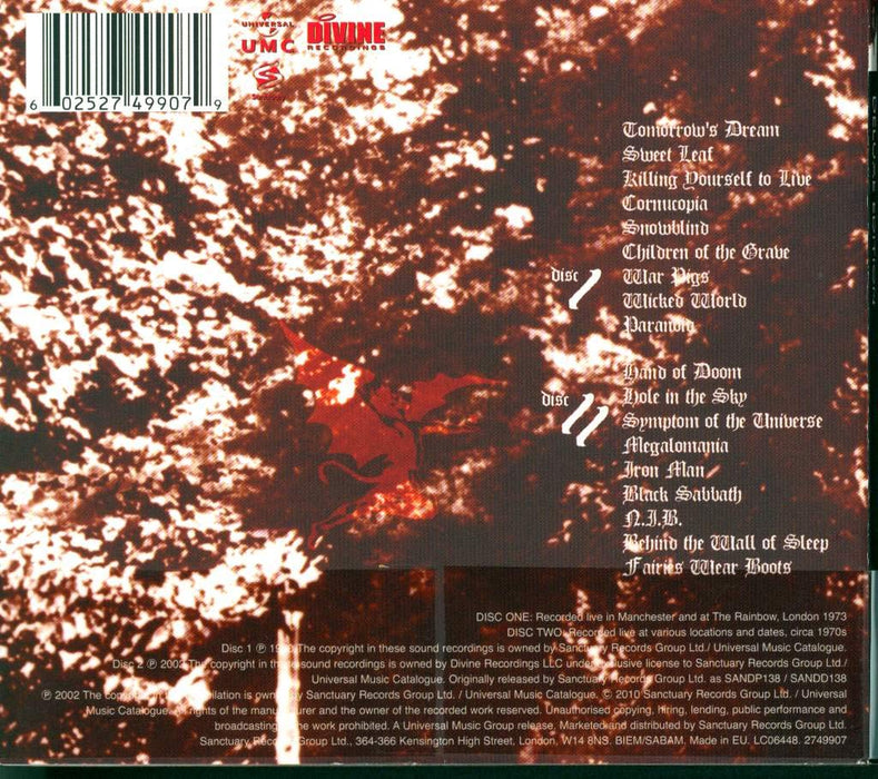 Black Sabbath - Past Lives (2 Cd);