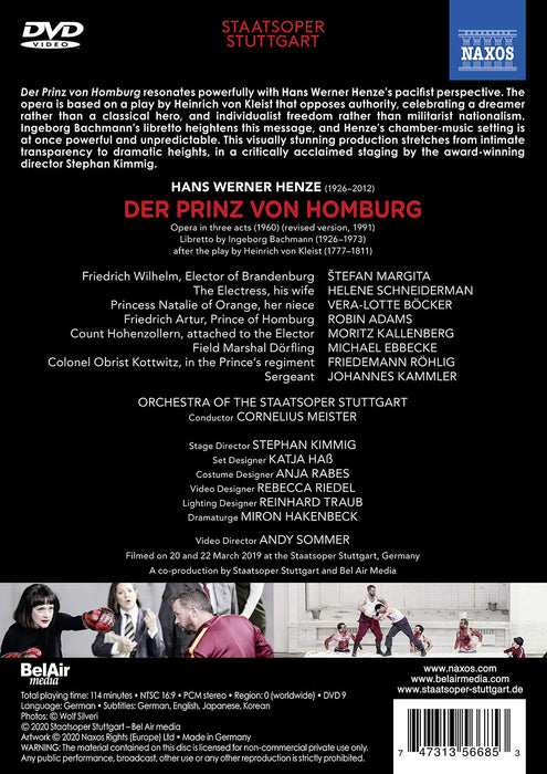Hans Werner Henze - Der Prinz Von Homburg;