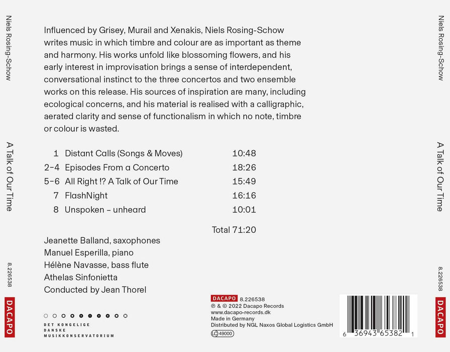 Niels Rosing-Schow - A Talk Of Our Time;