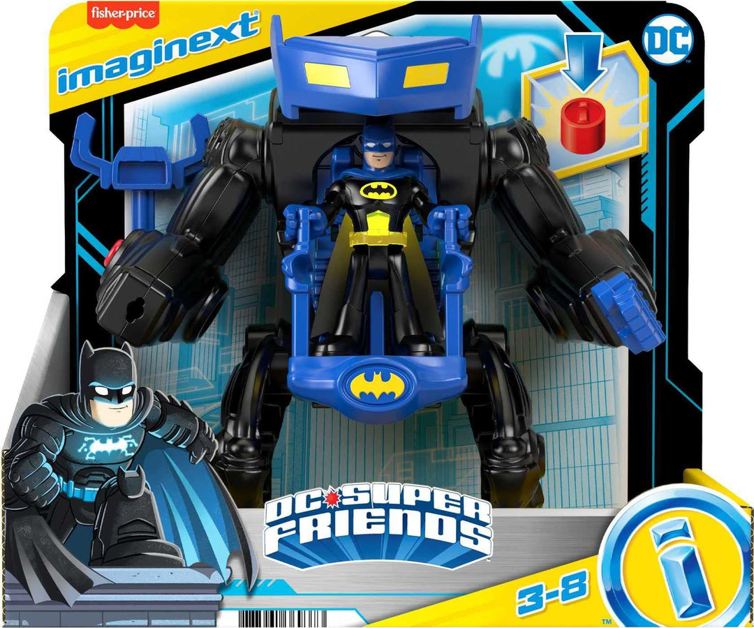 Dc Comics: Fisher Price - Dc Super Friends - Batman Mech Battling Robot;