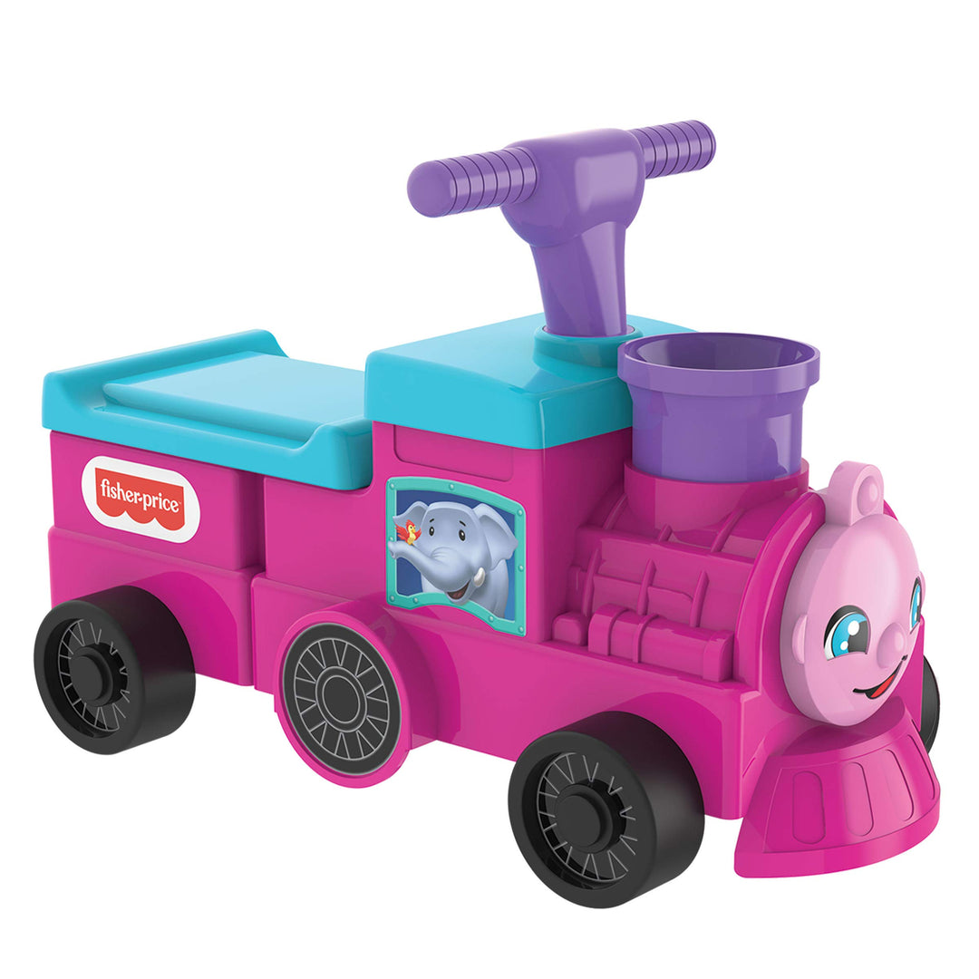 Fisher Price: Jakks - Tootin' Train Ride-On Girl Version (Quadriciclo Trenino);